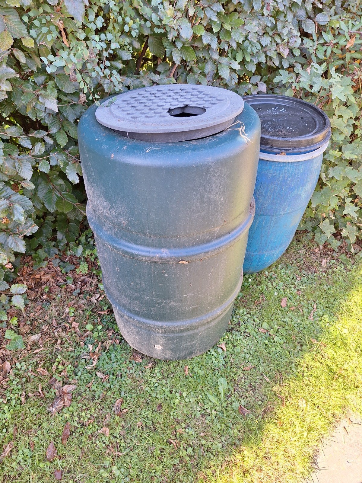 2 bacs récupérateur d'eau, Enlèvement, Utilisé, Synthétique