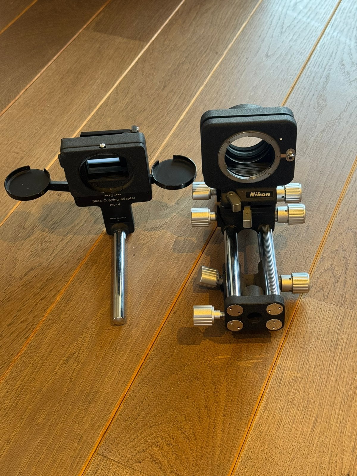 Nikon PB-4 + PS-4 – Ensemble macro et duplicateur de dia, Enlèvement ou Envoi, Comme neuf