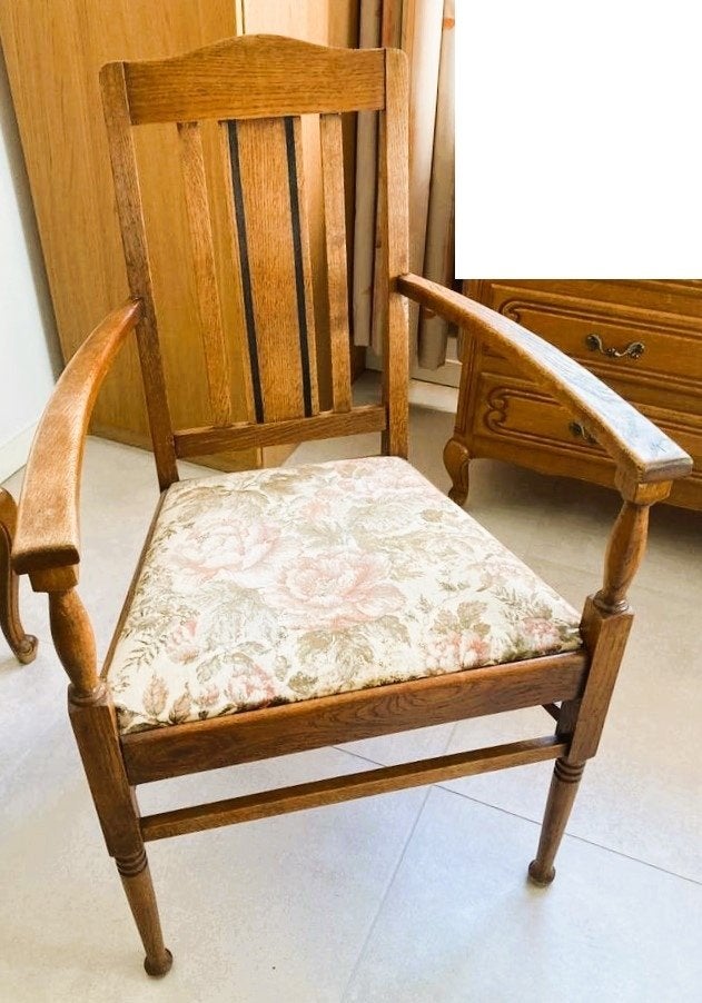 De Coene armstoel, Arts and Crafts, 1910, Decoene Kortrijk, Antiek en Kunst, Ophalen