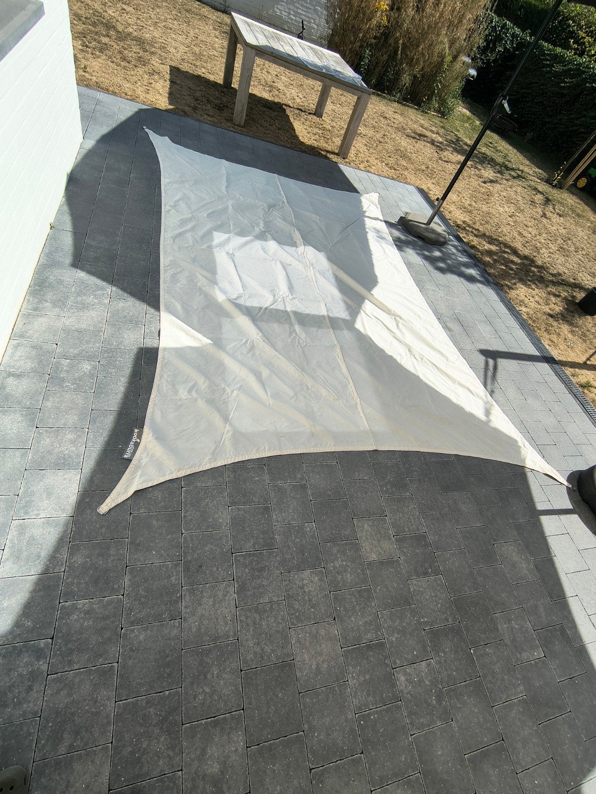 Kookaburra schaduwdoek 4mx2,70m, Enlèvement