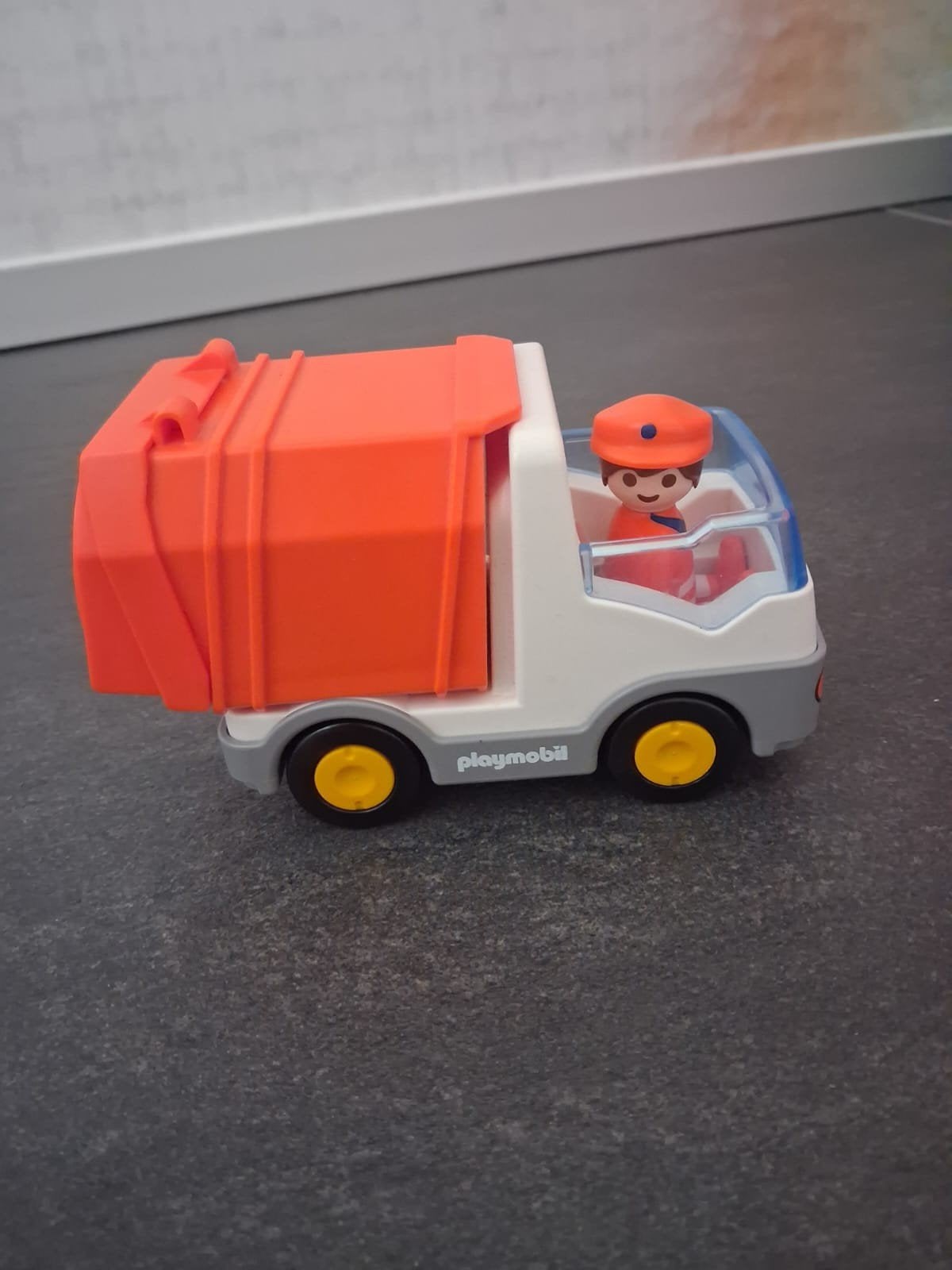 Playmobil 1.2 3 vuilniswagen, Enfants & Bébés, Jouets | Playmobil, Enlèvement ou Envoi, 1.2.3, Comme neuf, Kit complet