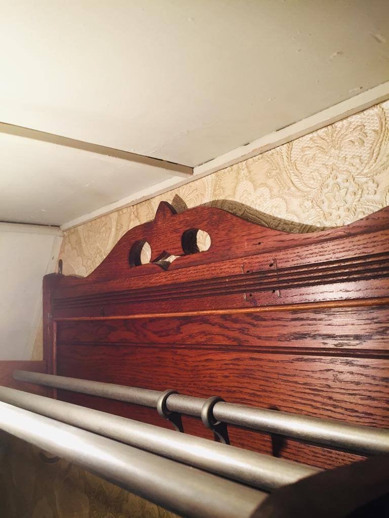 Houten wandkapstok / Kleerhanger / Portemanteau., Ophalen, Gebruikt, Hout, Wandkapstok