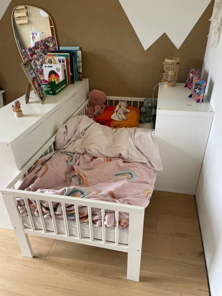 Lit enfant ikea Gulliver 70 x 160 cm + sommier + matelas, 70 à 85 cm, Utilisé, 140 à 160 cm, Enlèvement