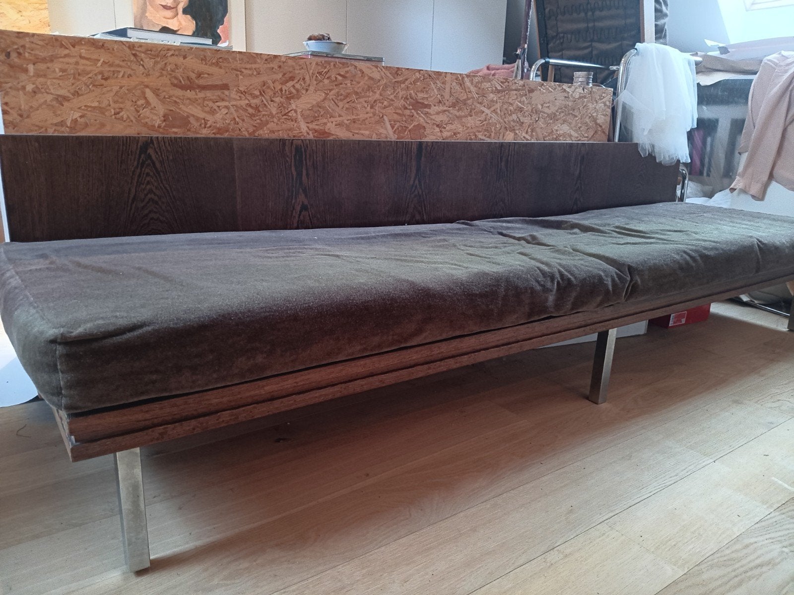 Vintage zetel, Maison & Meubles, Canapés | Salons, Moins de 75 cm, Quatre personnes ou plus, Moins de 150 cm, Banc droit
