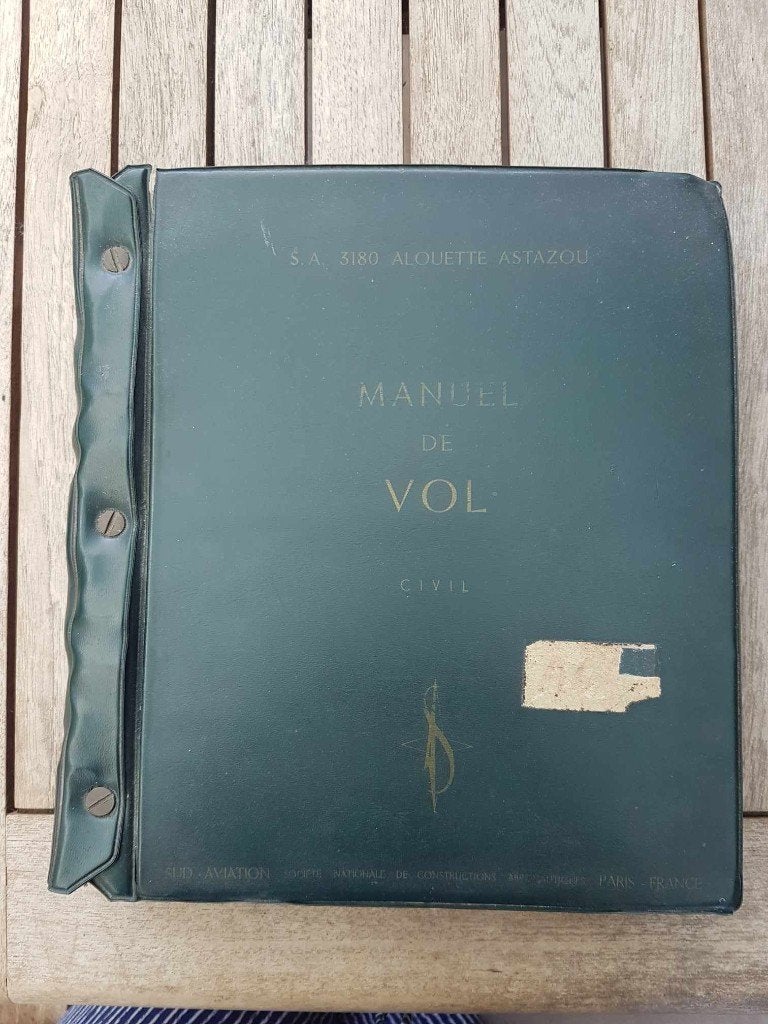 Manuel de vol hélicoptère Alouette Astazou 1963 aviation, Enlèvement ou Envoi, Armée de l'air, Livre ou Revue