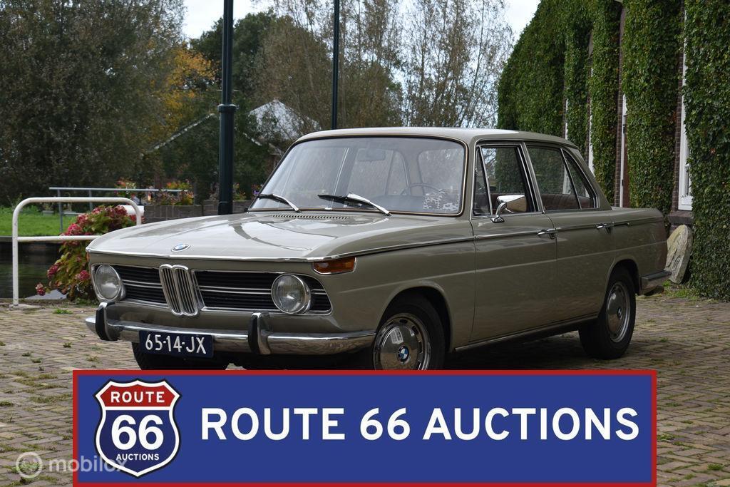 BMW 1800 | 1969 | Route 66 Auctions, Auto's, Oldtimers, Zwart, Bedrijf, Handgeschakeld, Overige carrosserie