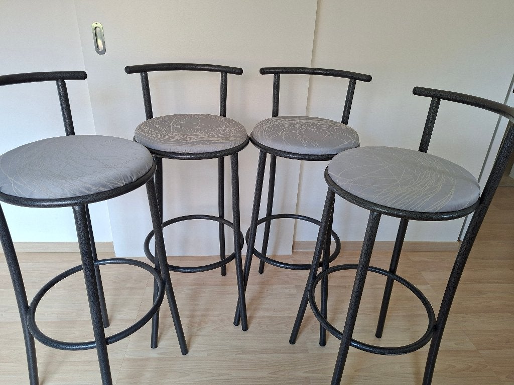 Set van 4 industriële barkrukken, Maison & Meubles, Tabourets de bar, Enlèvement