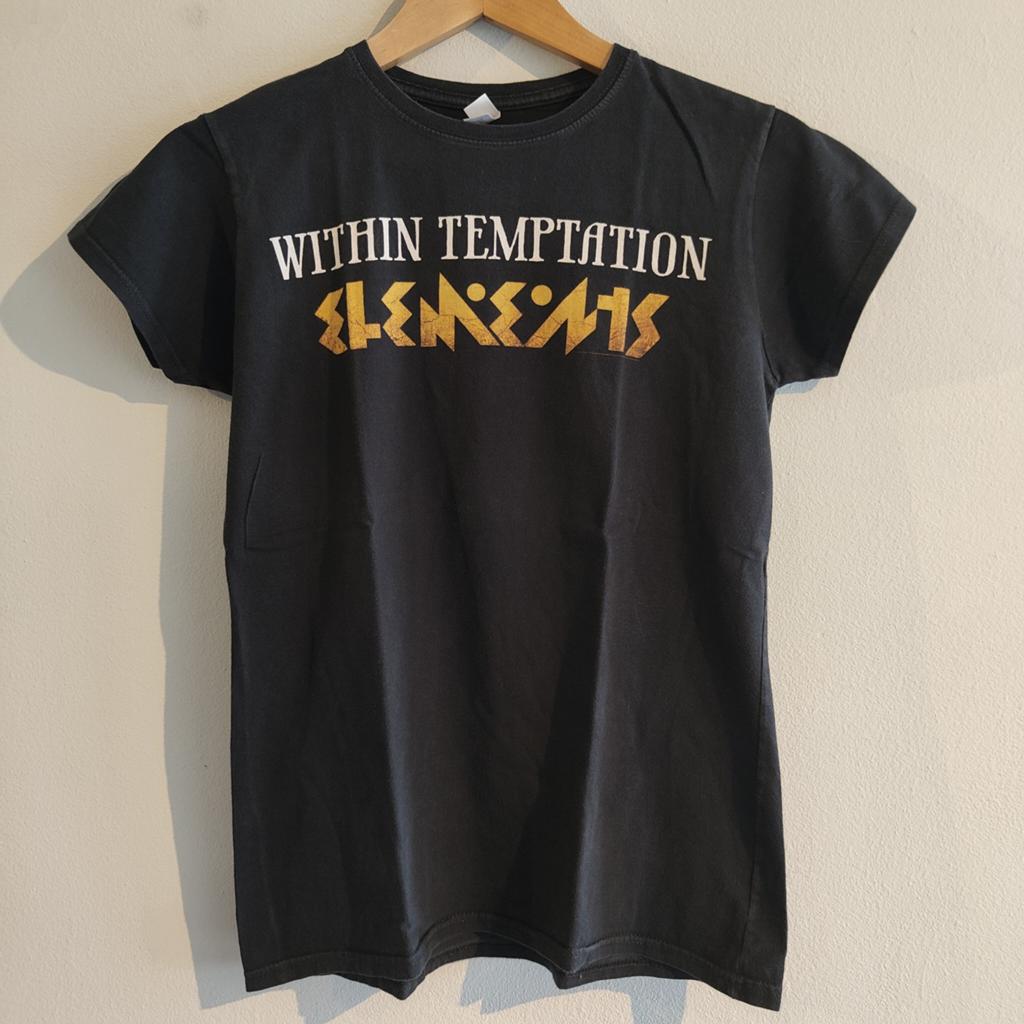 Within Temptation Elements Official T L zwart T-shirt, Zwart, Maat 42/44 (L), Ophalen of Verzenden, Korte mouw