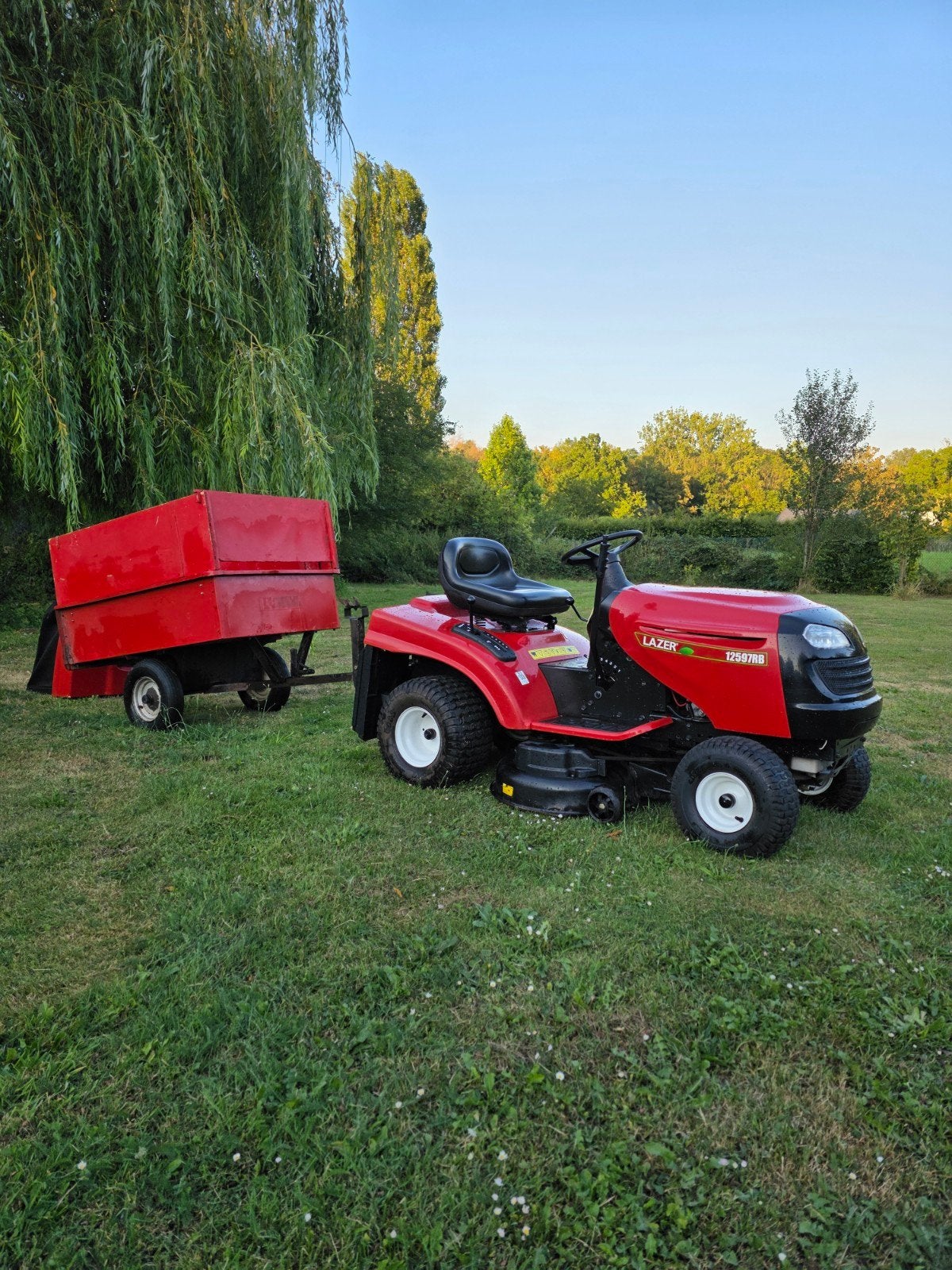 tracteur tondeuse + remorque, Enlèvement ou Envoi