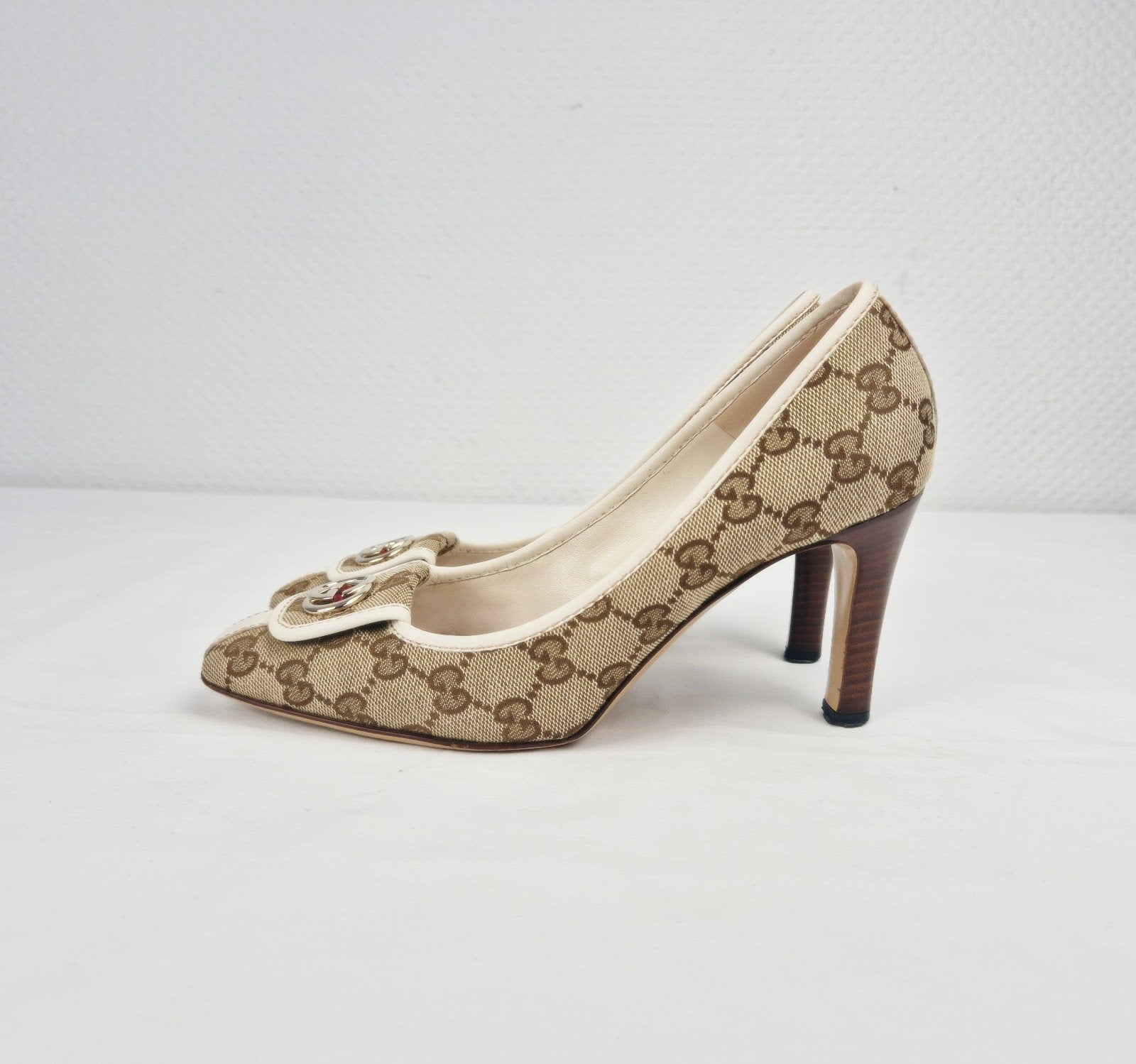 Gucci GG-canvas pumps, Ophalen of Verzenden