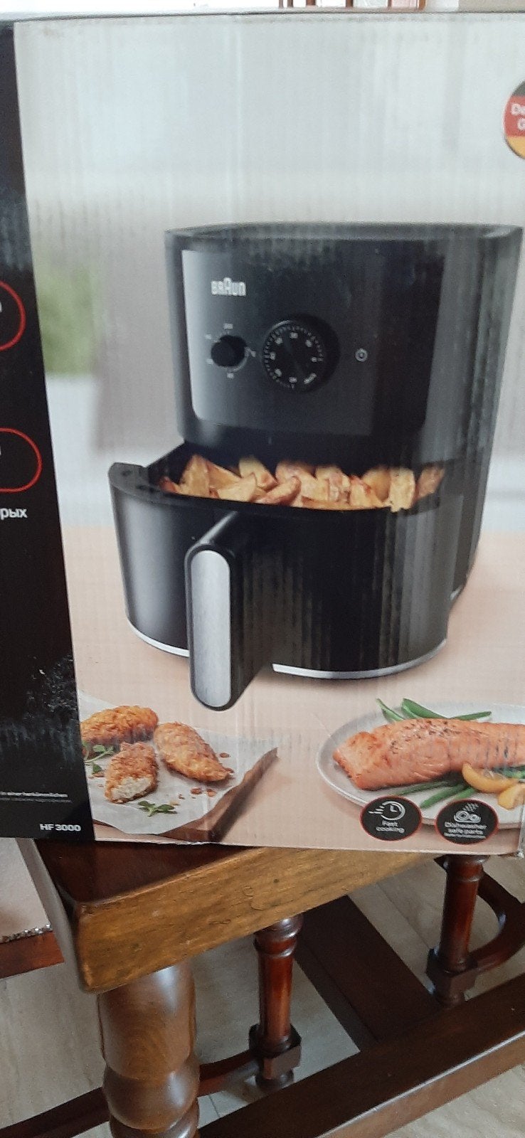Airfryer, Enlèvement