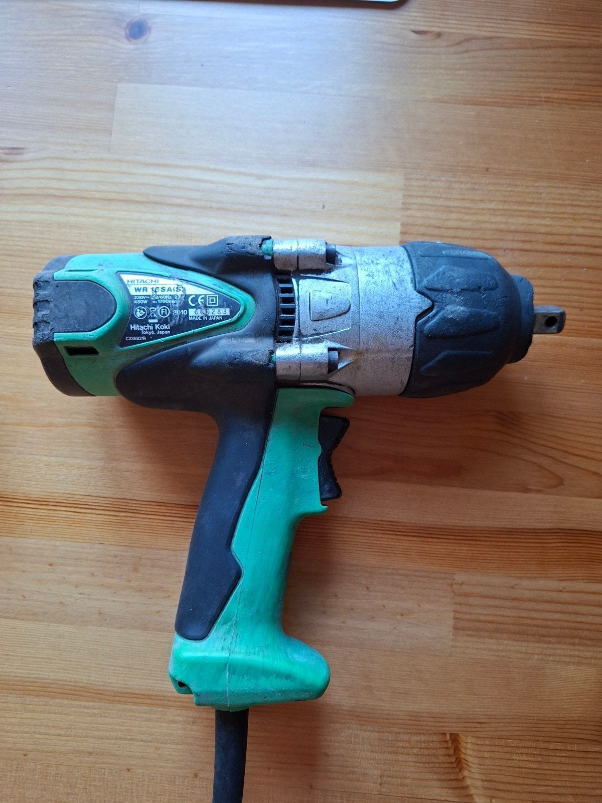 HITACHI  slagmoersleutel wr 16 sa (s), Doe-het-zelf en Bouw, Gereedschap | Handgereedschap, Ophalen, Gebruikt, Sleutel/ratel, Hilti