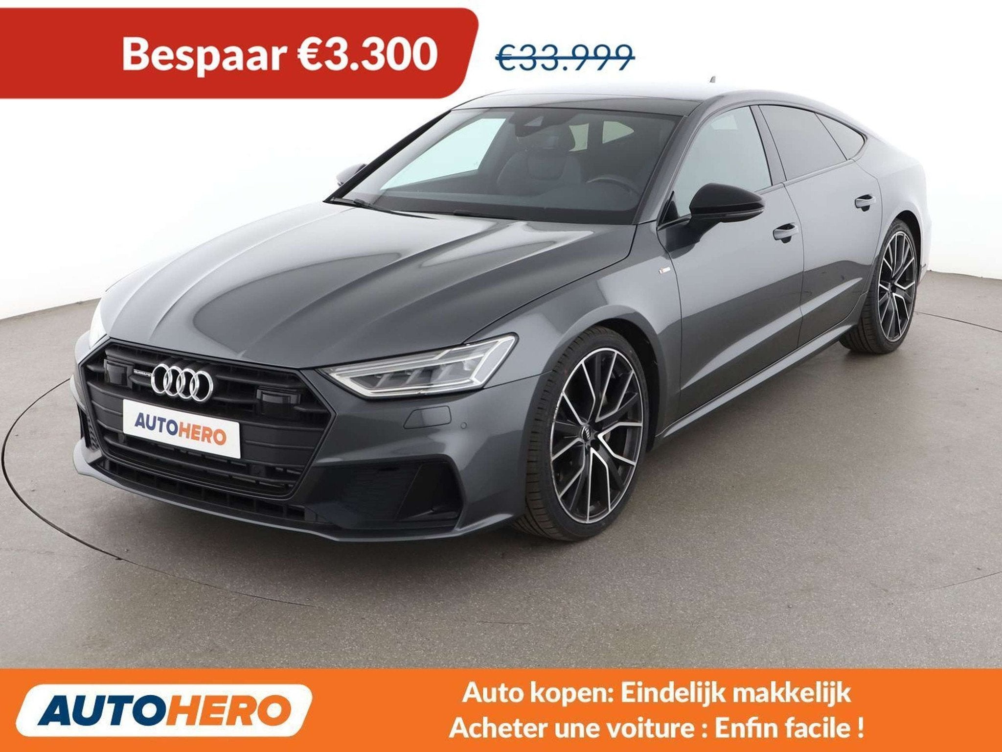 Audi A7 45 TDI Mild-Hybrid quattro S line (bj 2020), Auto's, Audi, Gebruikt, 170 kW, Leder, 192 g/km