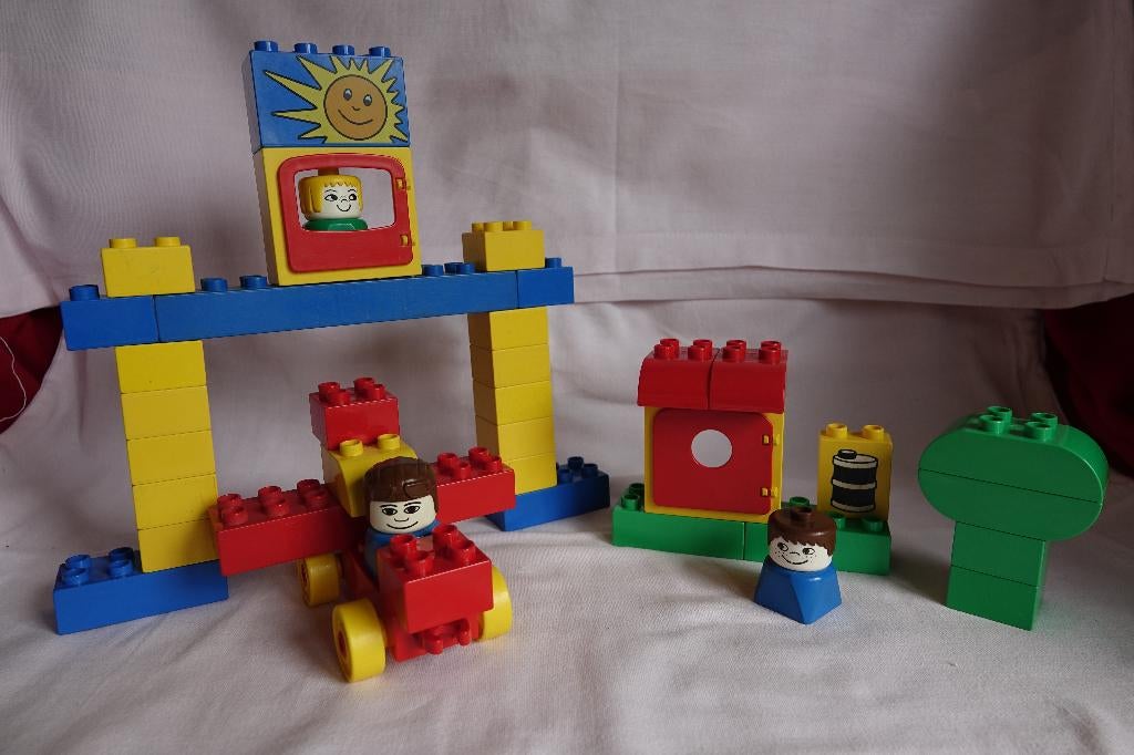 Vintage Lego Duplo set 2371 Flying school, Gebruikt, Ophalen of Verzenden, Compleet, Duplo