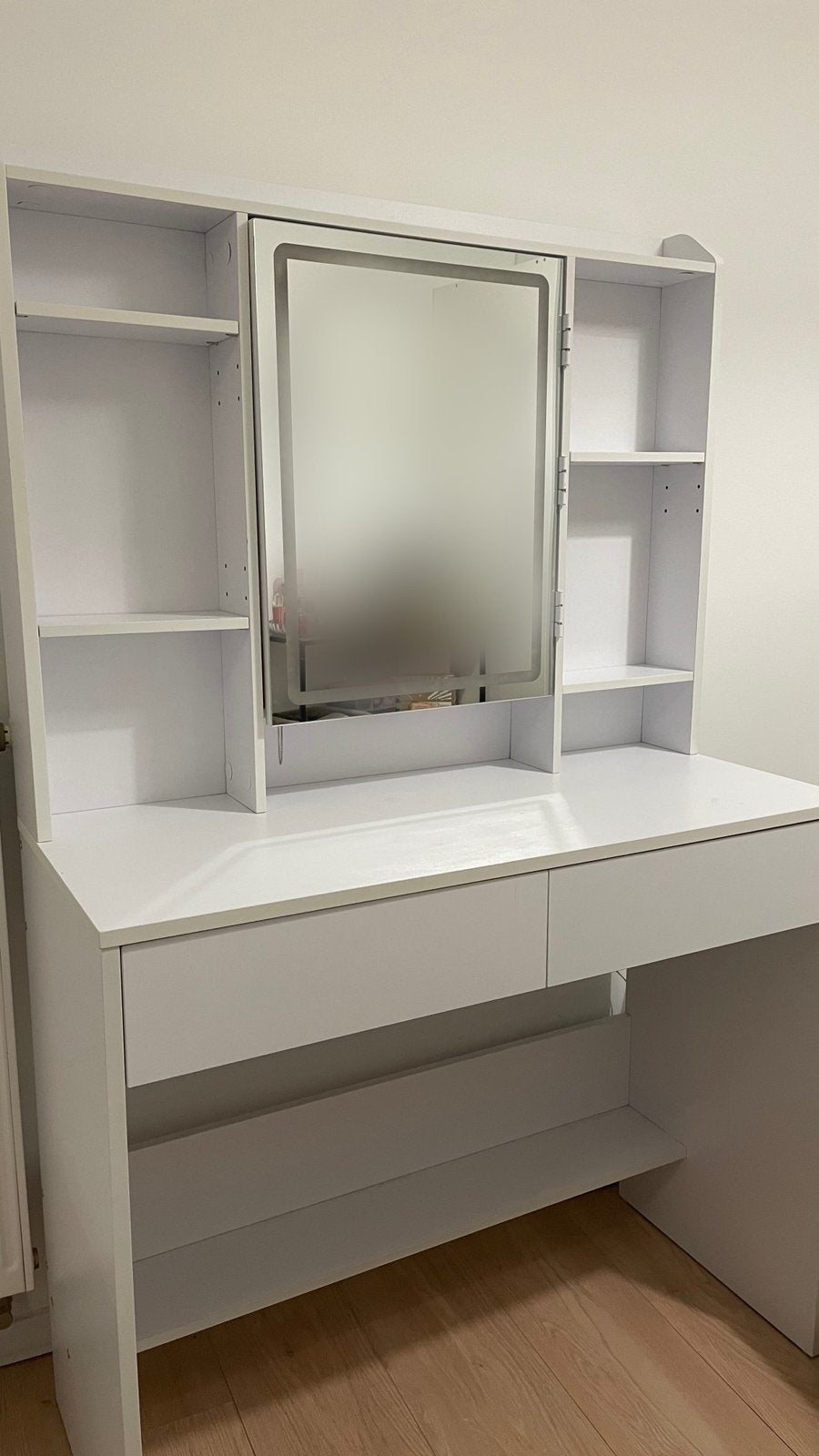 Table/bureau de maquillage pour filles mignonnes blanches., Bois, Moins de 50 cm, Wit elegant, Comme neuf