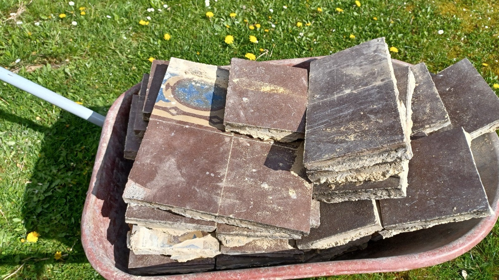 Carrelages anciens divers formats, Enlèvement, Utilisé