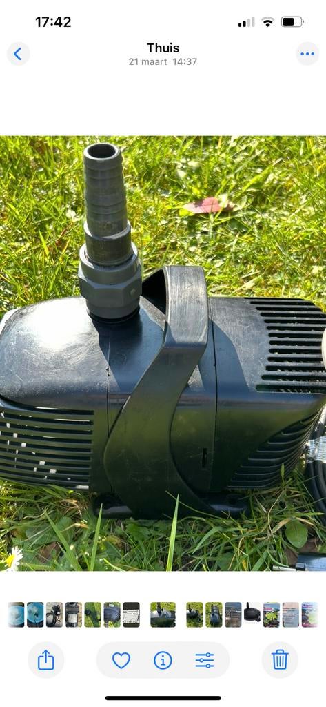 Te koop Messner mps 10000 sterke en zuinige Vijverpomp, Enlèvement, Comme neuf, Pompe de bassin