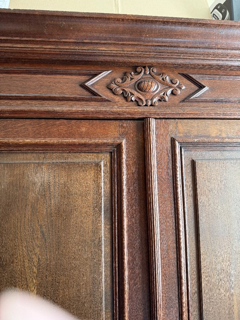 Grande Armoire Chêne à donner, Ophalen, Gebruikt, Eikenhout