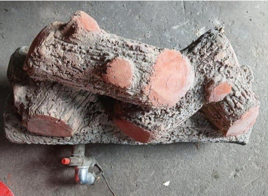 Decoratieve houtstapel voor gasvuur, Ophalen, 30 tot 80 cm, Gebruikt, Overige typen