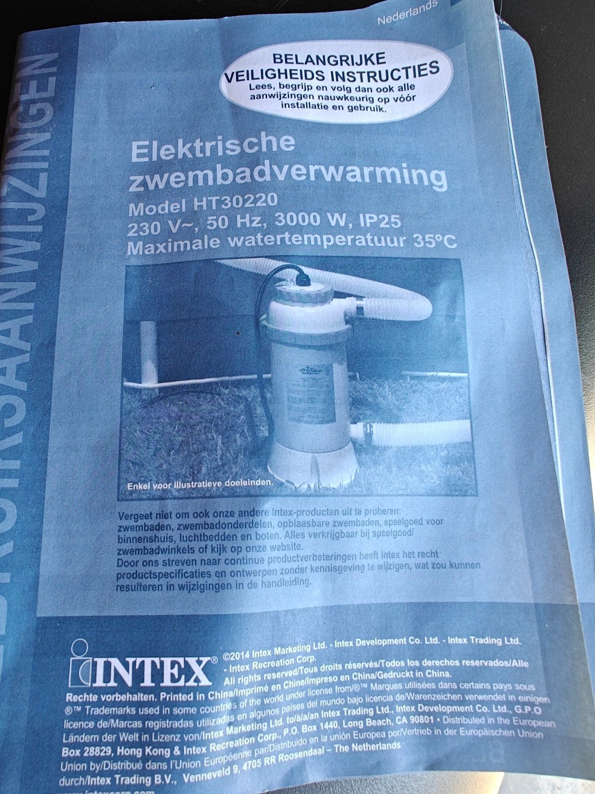 Zwembad verwarming van INTEX ..3KWH...werkt perfect., Verzenden, Verwarming