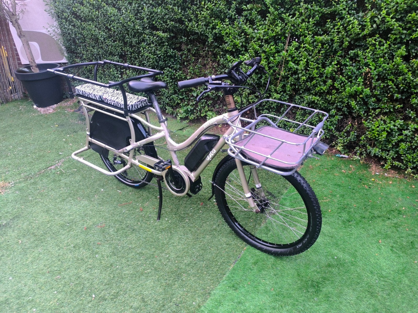 Yuba Boda Boda Elektrische Cargo Fiets (2021), Gebruikt, Elektrisch, 2 kinderen, Schijfrem