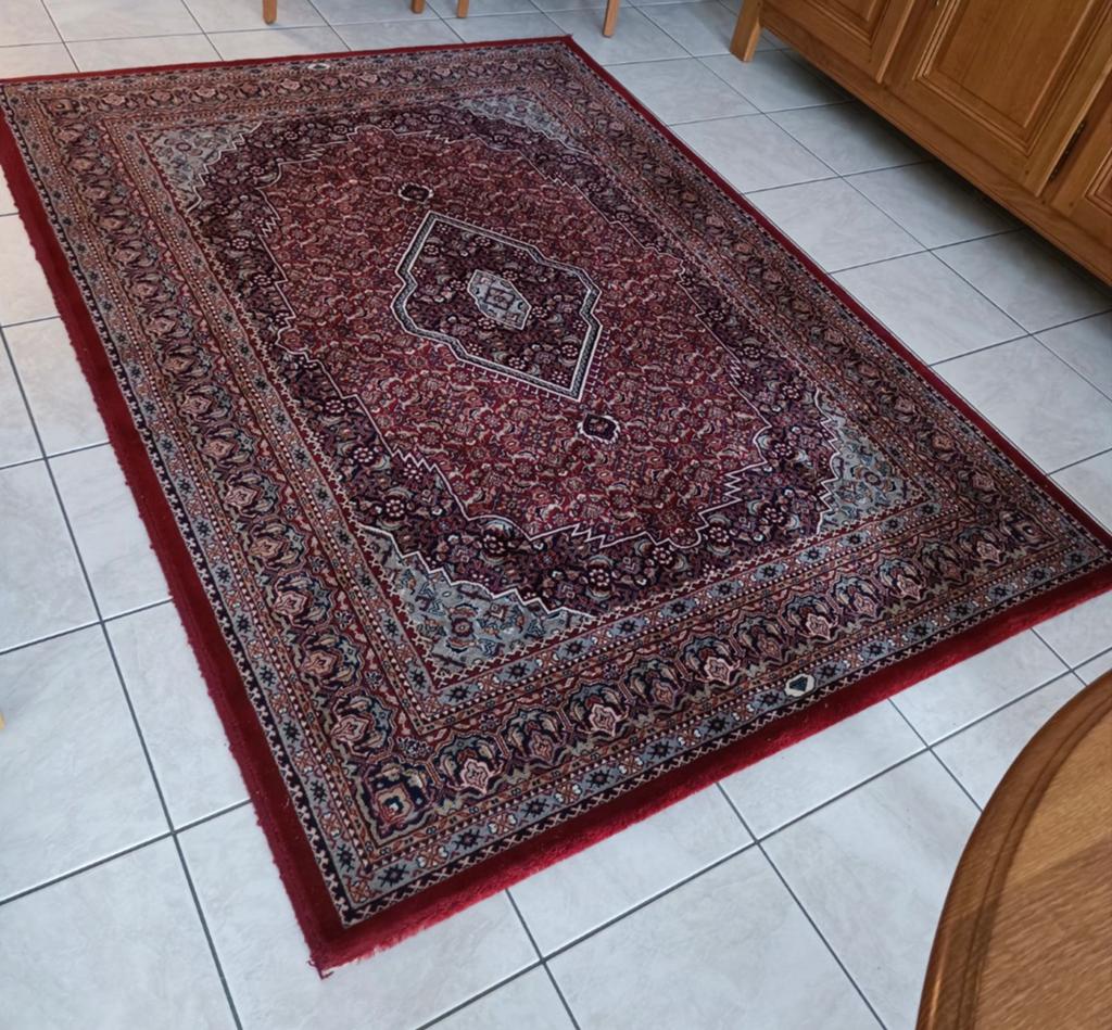 Grand tapis 100% pure laine vierge, Huis en Inrichting, Stoffering | Tapijten en Vloerkleden, Ophalen, Zo goed als nieuw