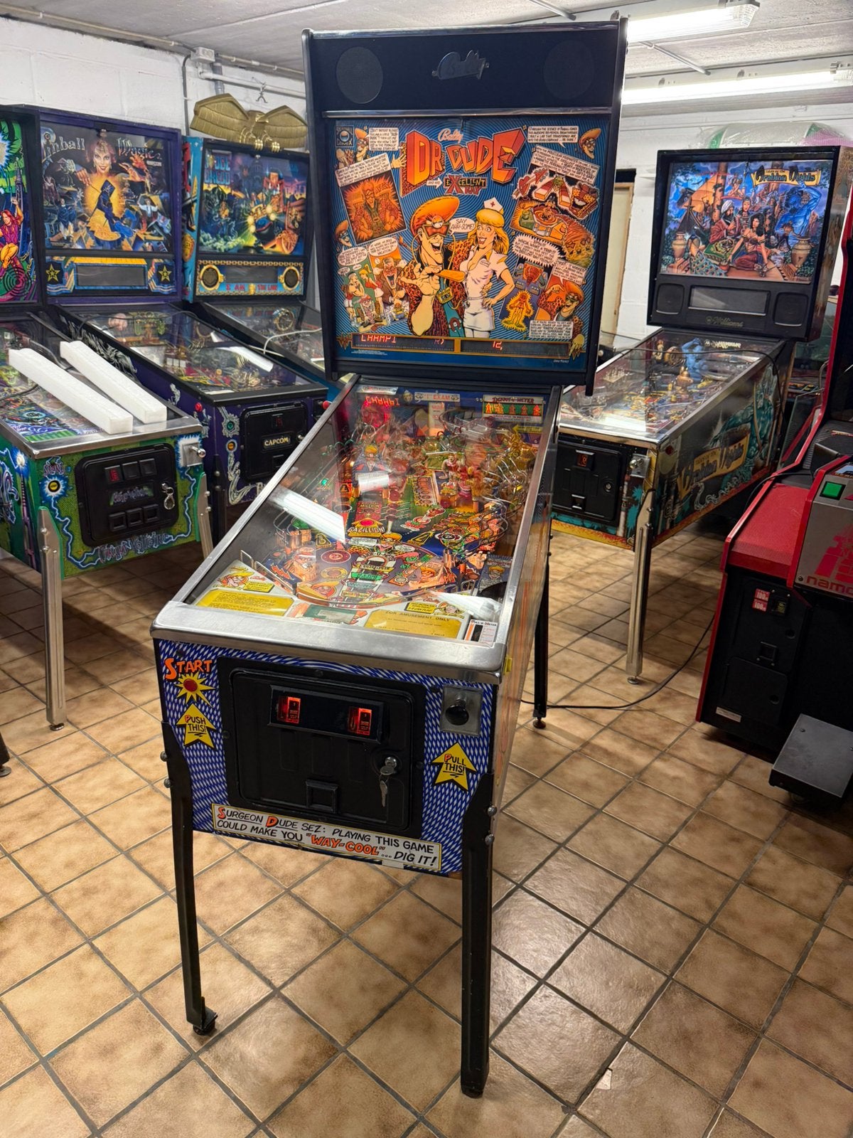 Flipper Bally Dr. Dude & His Excellent Ray (1990), Collections, Machines | Flipper (jeu), Enlèvement, Comme neuf, Électronique