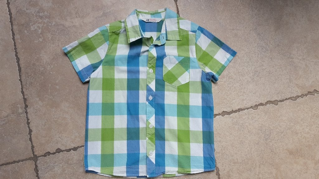 Stoer ruitjes hemd mt 116, Kinderen en Baby's, Kinderkleding | Maat 116, Overhemd of Blouse, JBC, Ophalen of Verzenden, Zo goed als nieuw