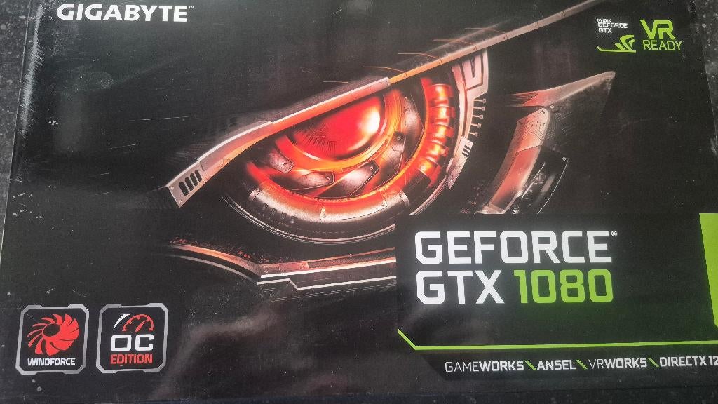 Gigabyte GTX 1080, Computers en Software, Videokaarten, Ophalen, PCI-Express 3, Gebruikt, HDMI
