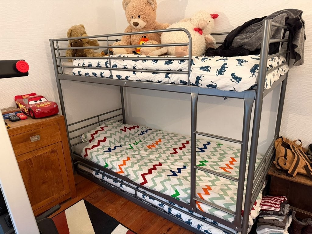 Stapelbed voor 3 te koop, 90 cm, Comme neuf, Enlèvement, Lits superposés