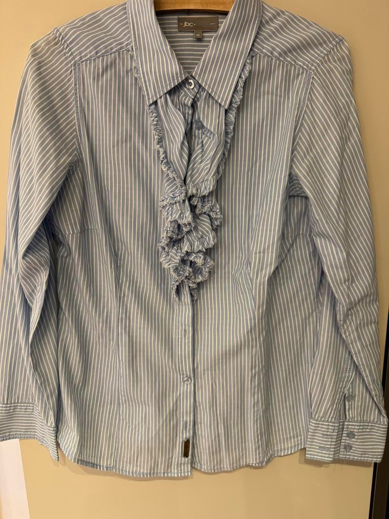 Gestreepte hemdsbloes JBC, Kleding | Dames, Ophalen of Verzenden, Gedragen, Maat 42/44 (L), Wit