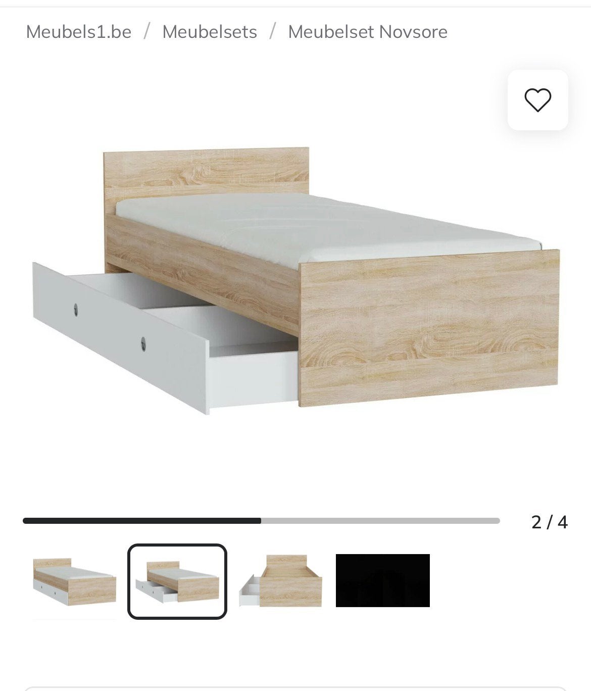 Nieuw; Bed twijfelaar met opbergruimte, Maison & Meubles, Enlèvement, Neuf, Queen size