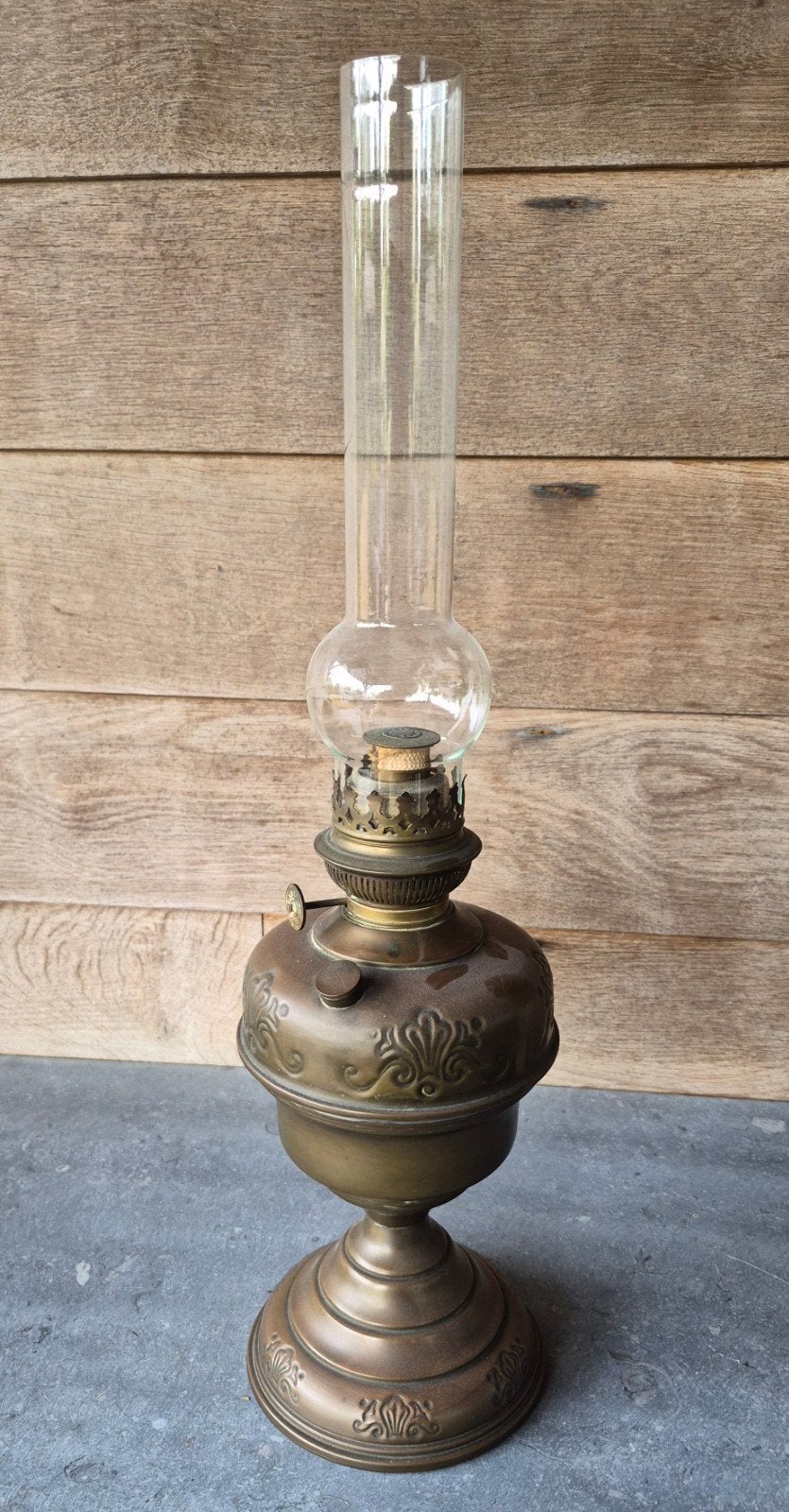 antieke petroleum lamp, Antiek en Kunst, Antiek | Verlichting, Ophalen