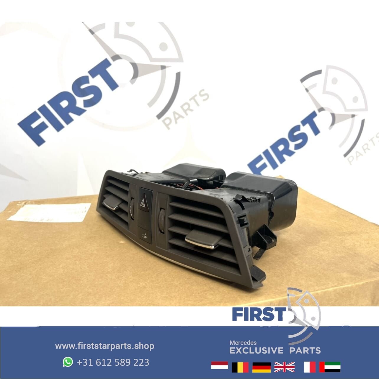 W212 W207 LUCHTROOSTER MIDDEN BRUIN Mercedes E KLASSE LUCHT, Utilisé, -, -, Enlèvement ou Envoi