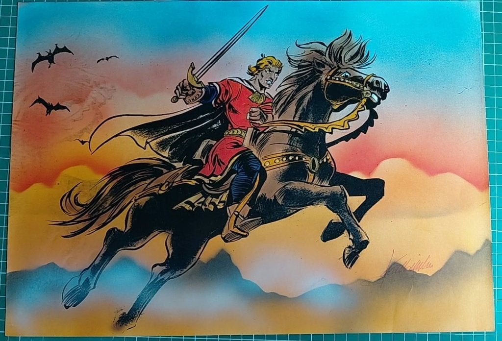 tekening De Rode Ridder, Boeken, Ophalen of Verzenden, Zo goed als nieuw