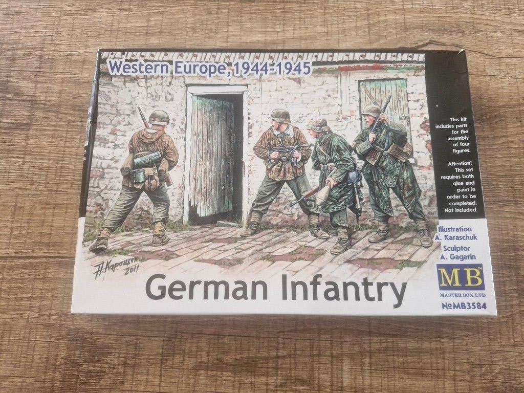 MasterBox 1/35 German Infantry Western Europe 1944-1945, Ophalen of Verzenden, Nieuw, 1:35 tot 1:50, Figuur of Figuren