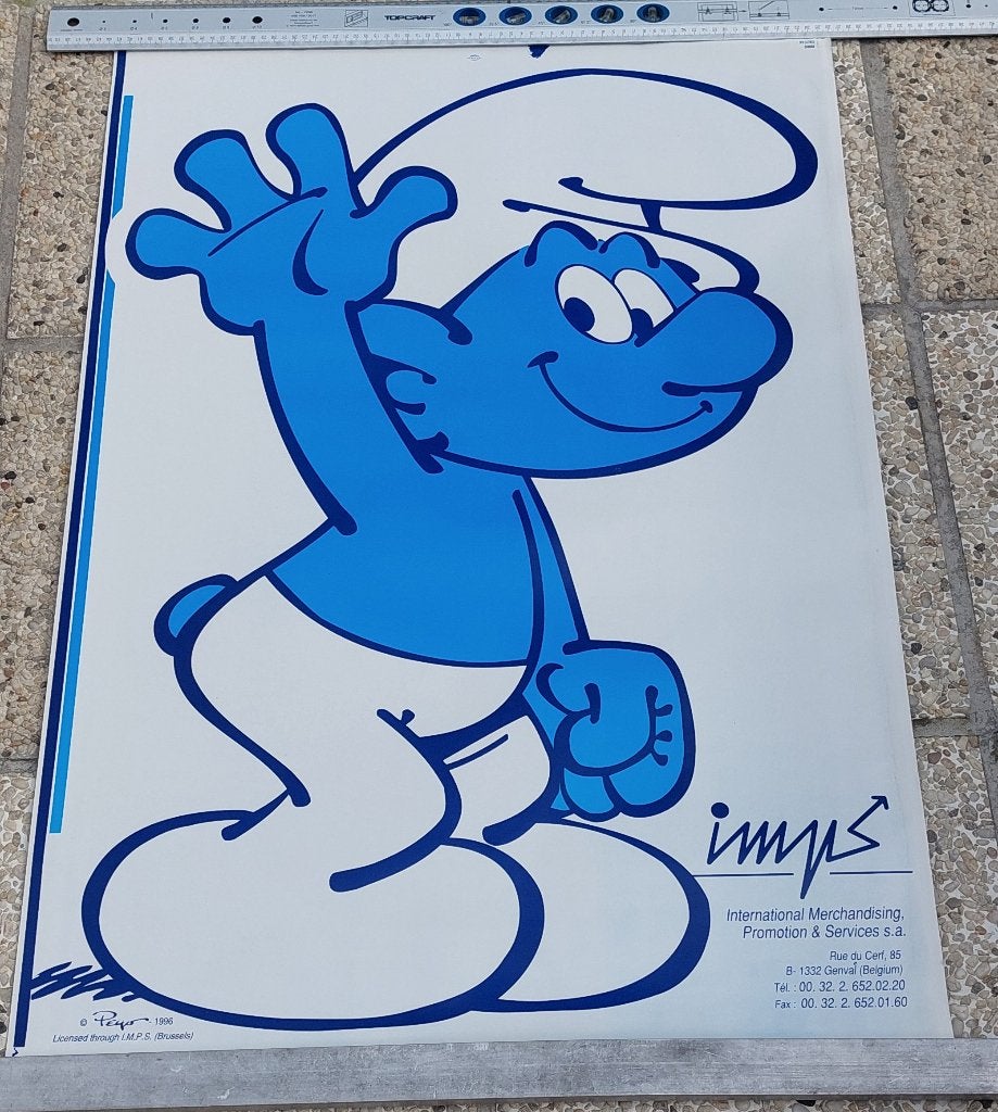 SCHTROUMPFS - SMURFS - RARE ! COLLECTOR - BRUTE IMPRIMERIE, Collections, Schtroumpfs, Enlèvement ou Envoi, Comme neuf, Autres types
