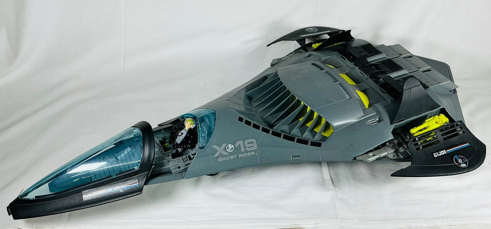 GI JOE Phantom X19 stealth fighter fig Pawtucket 1988 Hasbro, Gebruikt, Consumentenservice@hasbro.co.uk, T’hofvest 6d, 1702 Groot Bijgaarden