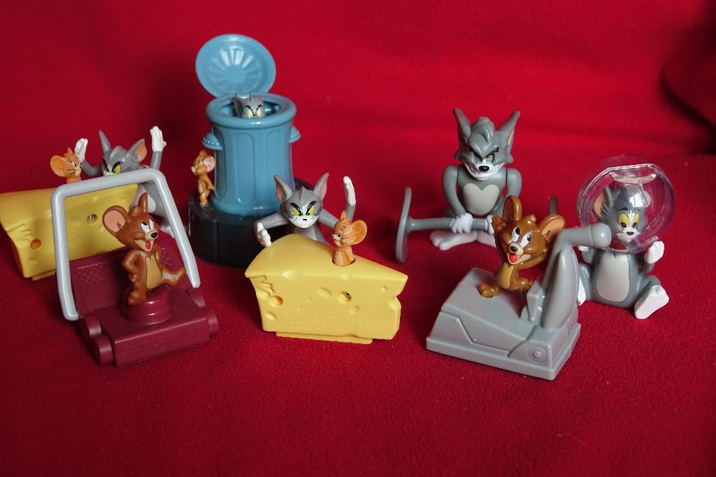 8 Tom & Jerry verzamel figuren gadgets, Verzamelen, Ophalen of Verzenden, Gebruikt