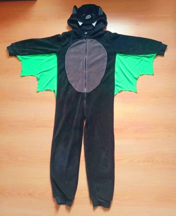 Onesie verkleedpak Vleermuis maat 122-128, Ophalen, Zo goed als nieuw, Jongen of Meisje
