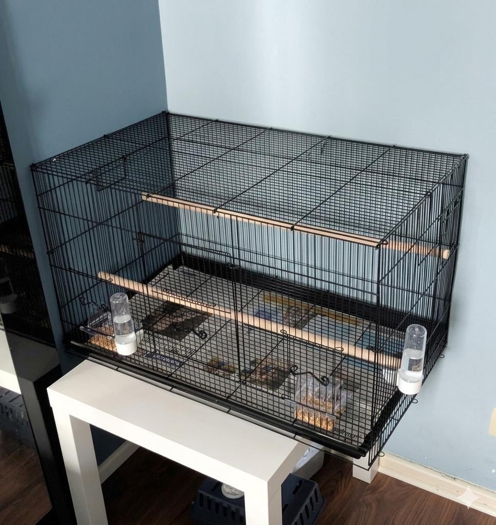 Vogelkooi in goede staat, Zo goed als nieuw, Metaal, Vogelkooi