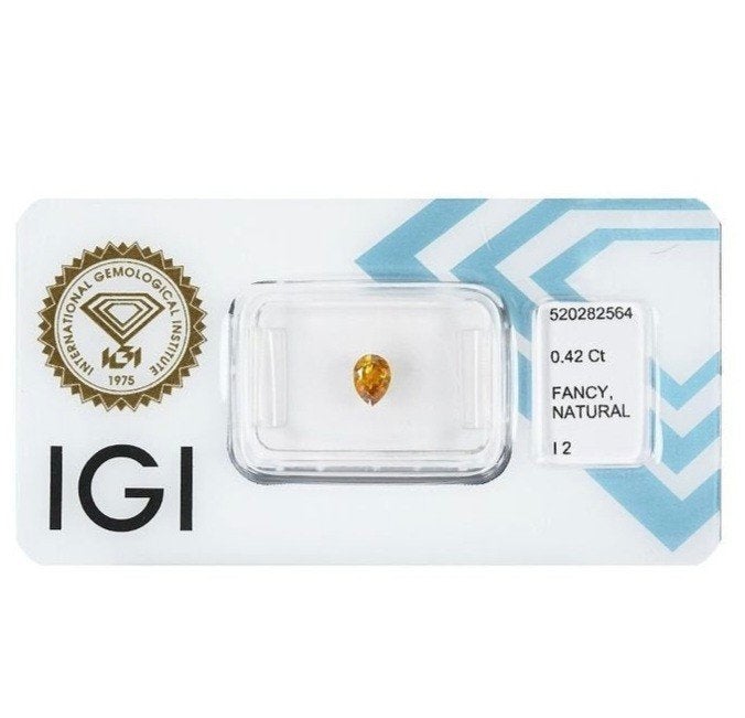 Diamant naturelle de 0.42ct certifié IGI, Handtassen en Accessoires, Edelstenen, Nieuw, Verzenden