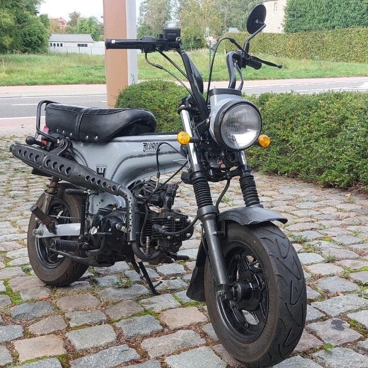 Bluroc Heritage 50cc (Dax) B-klasse | Slechts 8.164 km | Gri, Vélos & Vélomoteurs, Autres modèles, 4 vitesses, Classe B (45 km/h)