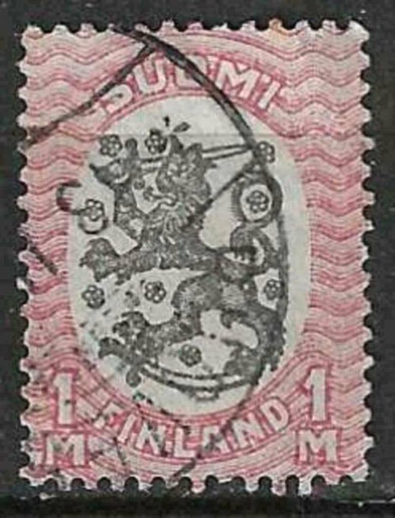 Finland 1918 - Yvert 89 - Leeuw in ovaal (ST), Postzegels en Munten, Postzegels | Europa | Scandinavië, Verzenden, Finland, Gestempeld