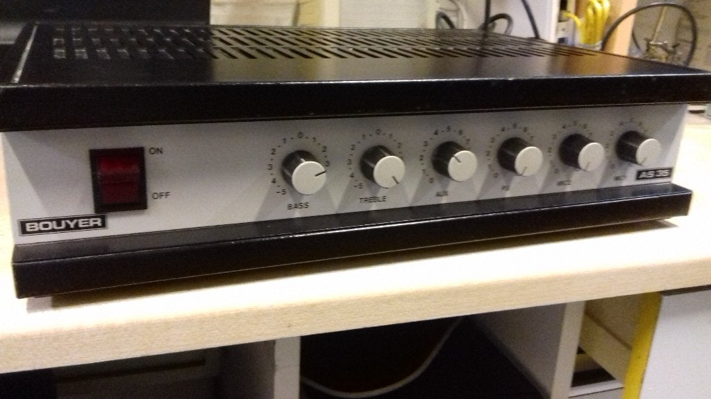 audio versterker  Bouyer , 35 watt MONO, Ekeren, Audio, Tv en Foto, Versterkers en Ontvangers, Gebruikt, Ophalen, Overige merken