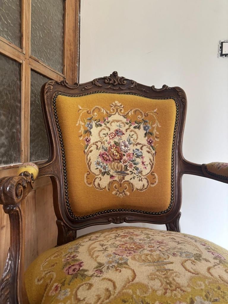 Elegante vintage stoel, Antiek en Kunst, Ophalen