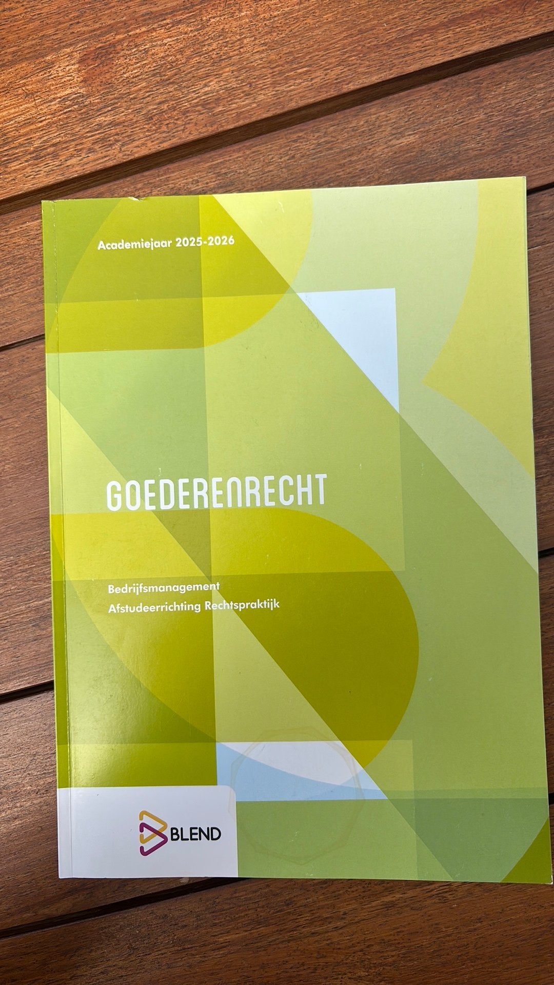 Blend Goederenrecht - Hogent, Ophalen, Zo goed als nieuw