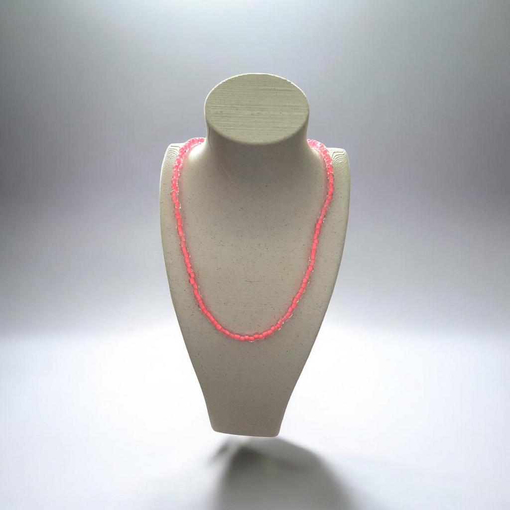 Nieuwe ketting, Bijoux, Sacs & Beauté, Colliers, Enlèvement ou Envoi, Neuf, Rose, Autres matériaux