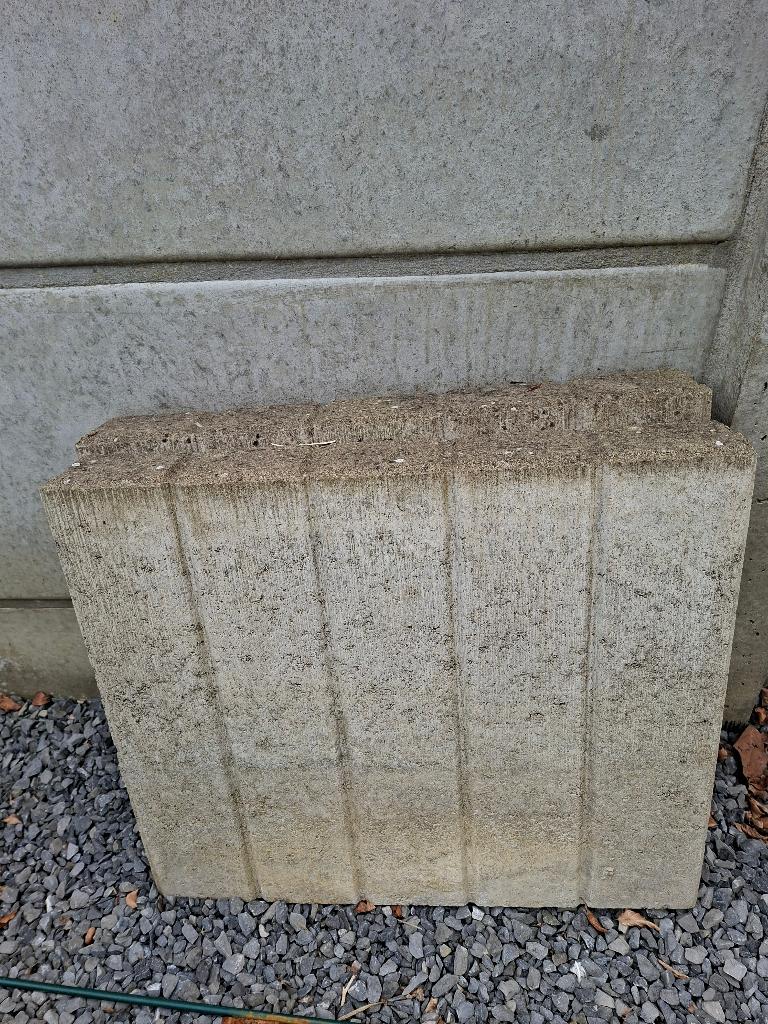 borduren  beton, Tuin en Terras, Bielzen en Borduren, Ophalen, Gebruikt, 25 tot 50 cm, Blok