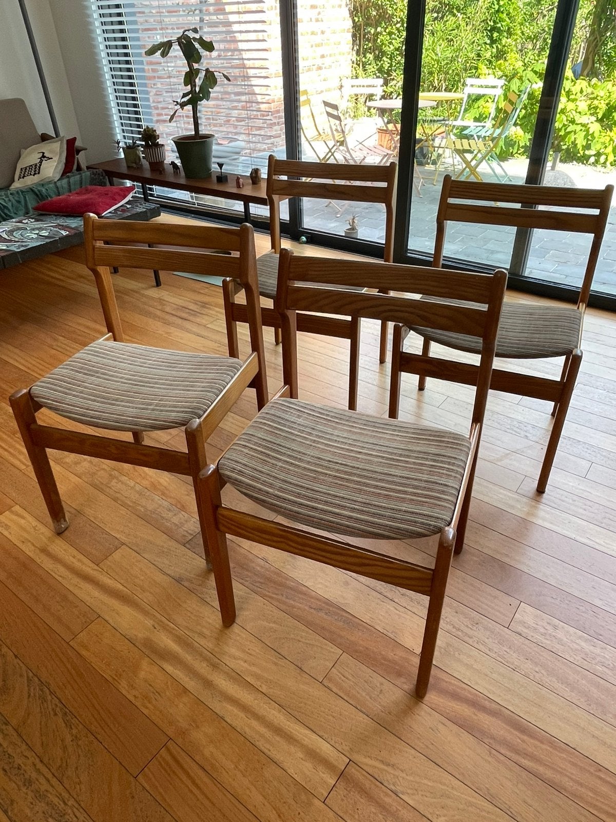 4 vintage design stoelen Rik Gérard ? - jaren 50-60, Ophalen, Gebruikt, Belgisch modernistisch jaren '50 - '60, Vier